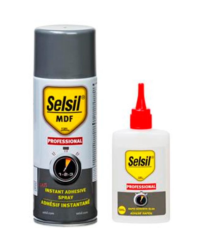 Selsil Kit Colle MDF avec Activateur 100G+400ML